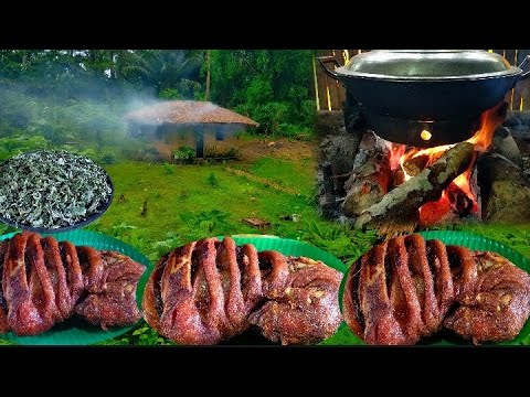 Simpleng Buhay Probinsya Pag Luluto Ng Crispy Pata At Gulay Na Laing | Binatang Pinoy 