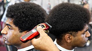 HE SPENT $200 FOR THIS HAIRCUT TUTORIAL: LOW FADE AFRO SPONGE CURL