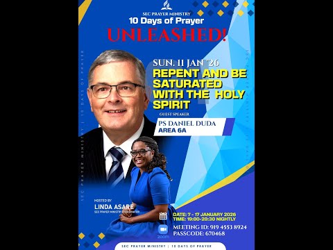 10 Days of Prayer: Unleashed! Day 5: Repent and be Saturated with The Holy Spirit - Ps. Daniel Duda