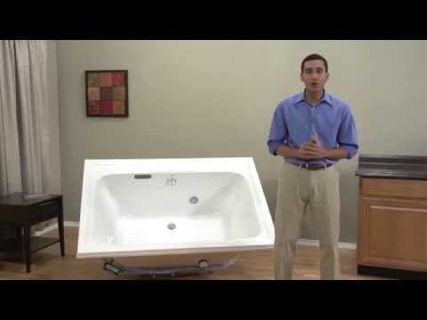 Town Square® 72 x 42-Inch Drop-In Bathtub With EverClean® Air Bath System // WHITE // YouTube Video