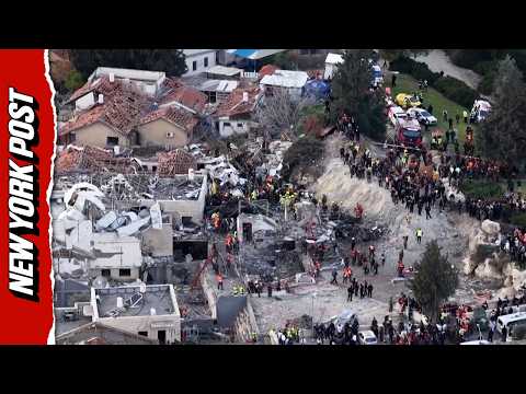 Devastating Drone Footage Captures Widespread Damage At Site Of Iranian Missile Strike In Israel