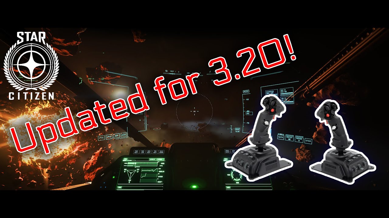 Quickly, easily setup your single, dual joysticks, throttle in Star Citizen 3.20+ Also REL vs ABS!