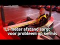 1,5 meter afstand op de kermis. Kan dat wel?