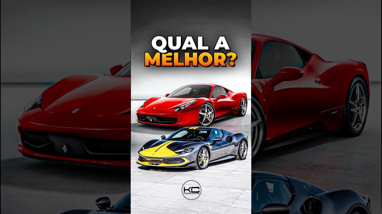 A MELHOR FERRARI: 296 GTB OU 458 ITÁLIA?!