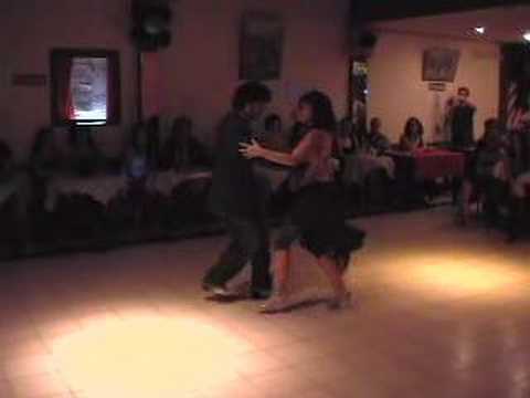  Federico Naveira  and  Gabriela Fernandez  are  dancing  to  the  tango  "  Arrabalero  "