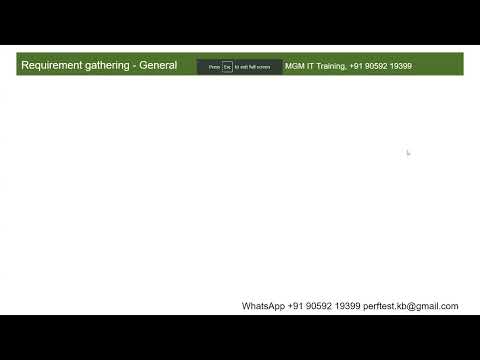 PerformanceTesting-April11-Requirement gathering, General, Architectural & Business Requirements