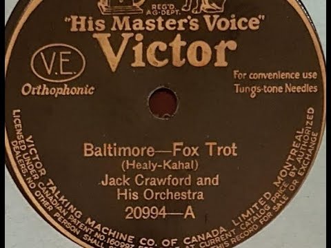 Jack Crawford & His Orchestra "Baltimore" = he was "Clown Prince of Jazz"!