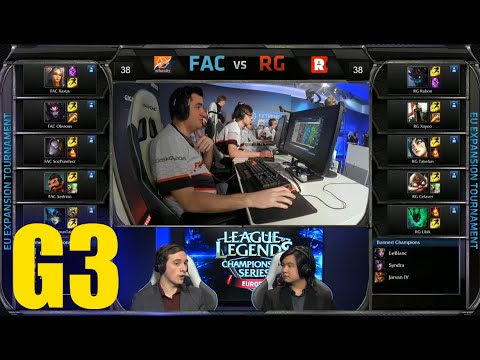 n!faculty vs Reason Gaming | Game 3 Round 3 EU LCS Expansion Tournament | FAC vs RG G3 50FPS