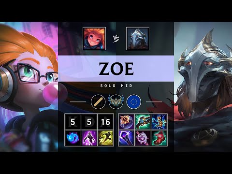 Zoe Mid vs Viktor - EUW Challenger Patch 25.21