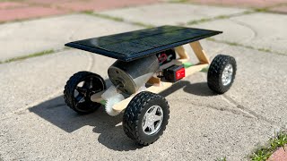 How to Make a Car - Mini Solar Powered Car - Easy to Build