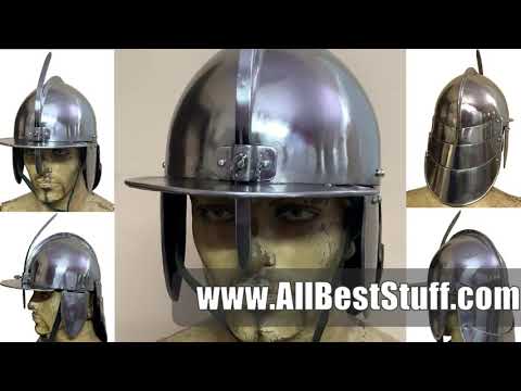 Watch YouTube Video for Set of 5 Medieval Polish Hussar Helmet of 17th Century