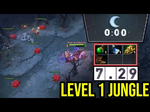100% He Jungle Techies From Level 1 in 7.29 MAP -- EPIC Rampage with 200IQ
