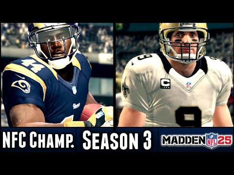 Madden 25 Rams Connected Franchise: NFC Championship vs Saints (Season 3)
