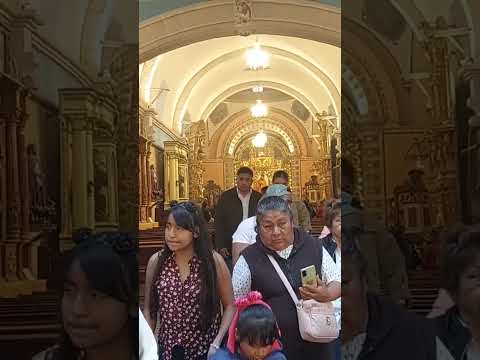 Salida de La imagen de Sr Santiago apostol en Villa Tejupam Oax