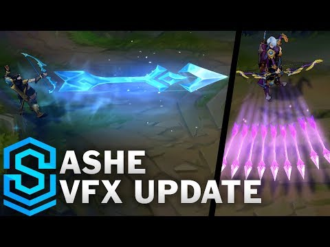 Ashe Visual Effect Update Comparison -  All Affected Skins | League Of Legends
