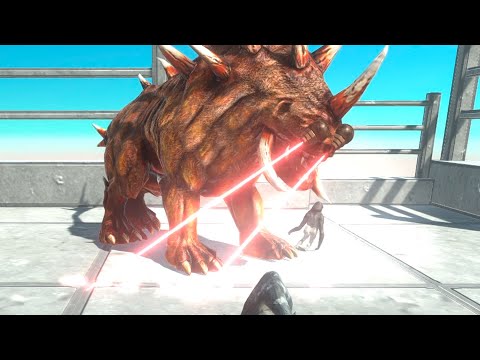 GIANT HELLHOUND & POOJECTILE GORILLA vs EVERY UNIT   Animal Revolt Battle Simulator