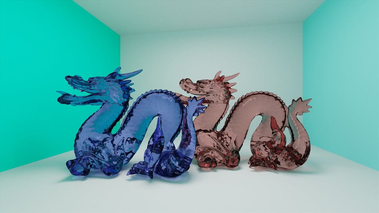 Bidirectional Path Tracing Demo - Twin Dragons