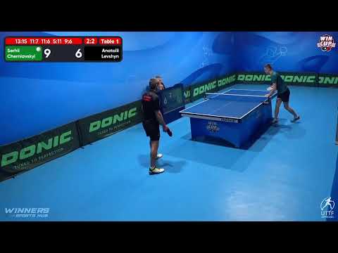 22:30 Serhii Cherniavskyi 3 - 2 Anatolii Levshyn West 5 WIN CUP 18.11.2022 | TABLE TENNIS WINCUP