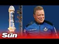 In Full: Star Trek’s William Shatner blasts into space on Blue Origin rocket