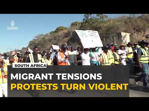 South Africa anti-migrant protests grow amid fears of xenophobic violence