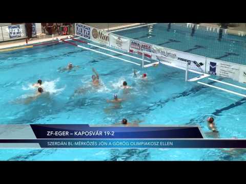 Vízilabda OB I: ZF-Eger – Kaposvár 19-2 - 2015.01.26.