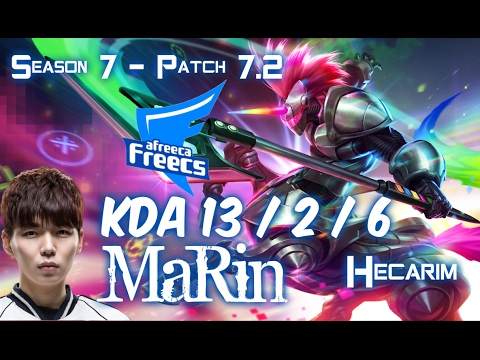 AFs MaRin HECARIM vs IVERN Jungle - Patch 7.2 KR Ranked