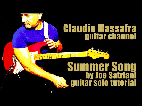 Summer Song by Joe Satriani - tutorial and tabs of the first guitar solo