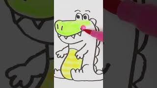How to Draw a Cute Alligator | Easy Drawing Tutorial for Kids | Step By Step | Buddy and Pal