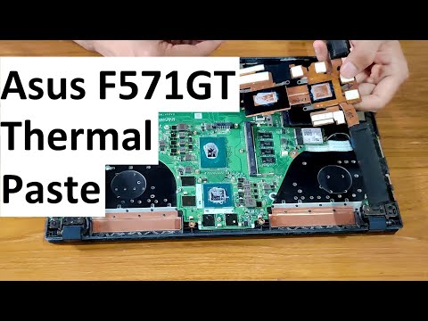 Detailed video on how to change thermal paste | fans | heatsink | battery | ram | Asus F571GT