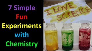 7 simple and fun chemistry experiments