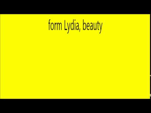 Meaning Of The Name Lydia