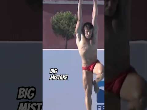BIG MISTAKE STEFANO BELOTTI Italian diver British Diving Championship #shorts #diving #athlete
