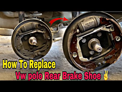 How To Replace Vw Polo Rear Brake Shoe ✌️|| Vw,skoda,audi,bmw || Auto Tech