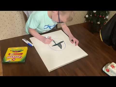 Drawing The Blue Ranger Mask From Power Rangers Ninja Steel.