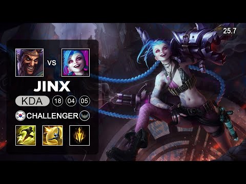 Jinx vs Draven ADC - KR Challenger - Patch 25.7 Season 15