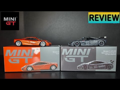 I Want More Of These!  Mini GT - McLaren F1 GTR 1995 Le Mans Weathered & McLaren F1 Yquem - REVIEW