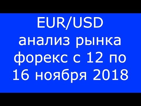 EUR/USD - Еженедельный Анализ Рынка #Форекс c 12 по 16.11.2018. Анализ Форекс.
