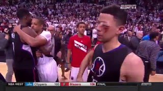 Austin Rivers 21 Pts,6 Rebs,8 Asts,11 Stitches vs Blazers | Game 6 | 2016 NBA Playoffs