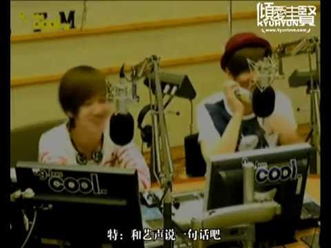 [中字]110613 KBS Kiss the radio 紅酒圭賢連線cut