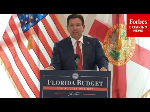 JUST IN: Gov. Ron DeSantis Signs Florida's 2026-2027 State Budget