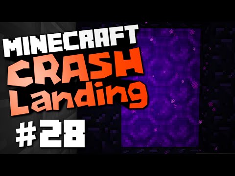 Minecraft Crash Landing #28 "Wither Skeletons & Resonant Jetpack"