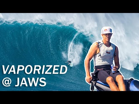 WHAT IT FEELS LIKE FALLING AT MASSIVE JAWS! IAN WALSH VAPORIZED IN THE BARREL