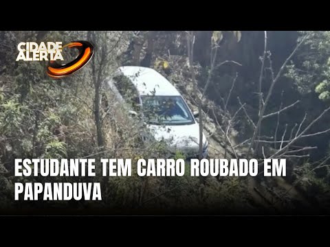 Estudante tem carro roubado ao voltar da aula em Papanduva