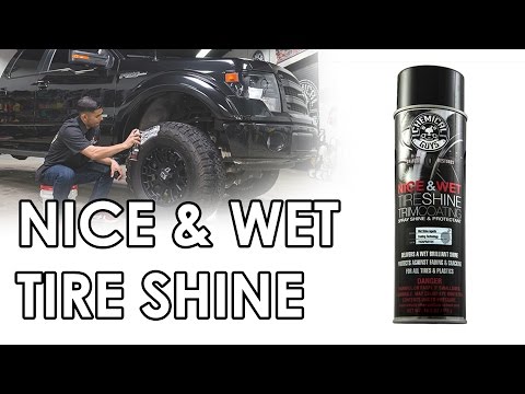 Nice And Wet Tire Shine Premium Protective Coating On Off-Road Tires - Chemical Guys Car Care