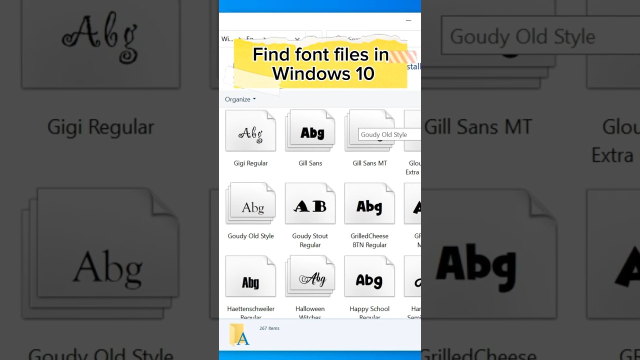 How to find font files in windows 10 | locate fonts in your computer #tutorial #find #howto #windows