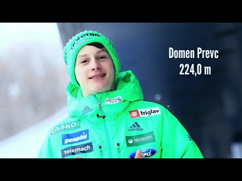 Domen Prevc 224,0 m (22.03.2019). Konkurs indywidualny Planica Seven 2019