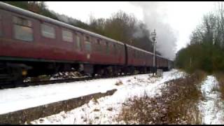 preview picture of video 'Banking On The Severn Valley Railway In Wintery Conditions 10th January 2010'