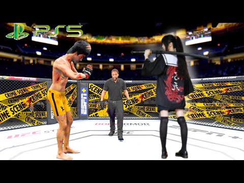 UFC4 Bruce Lee vs. Mini Ninja EA Sports UFC 4
