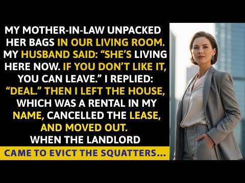 My mother-in-law unpacked her bags in our living room. My husband said: “She’s living…”