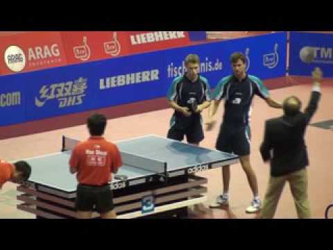 adidas Table Tennis   Zeitlupe German Open 2010 Berlin  45 Zhang Jike Hao Shuai 1